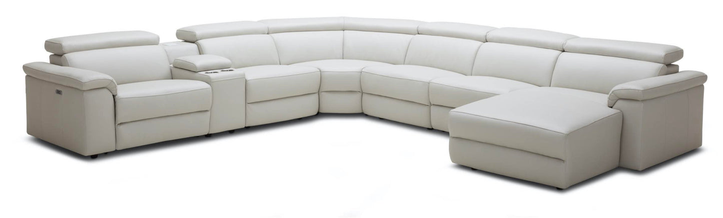 Alva - Corner Sofa Full Leather with Electric Recliners