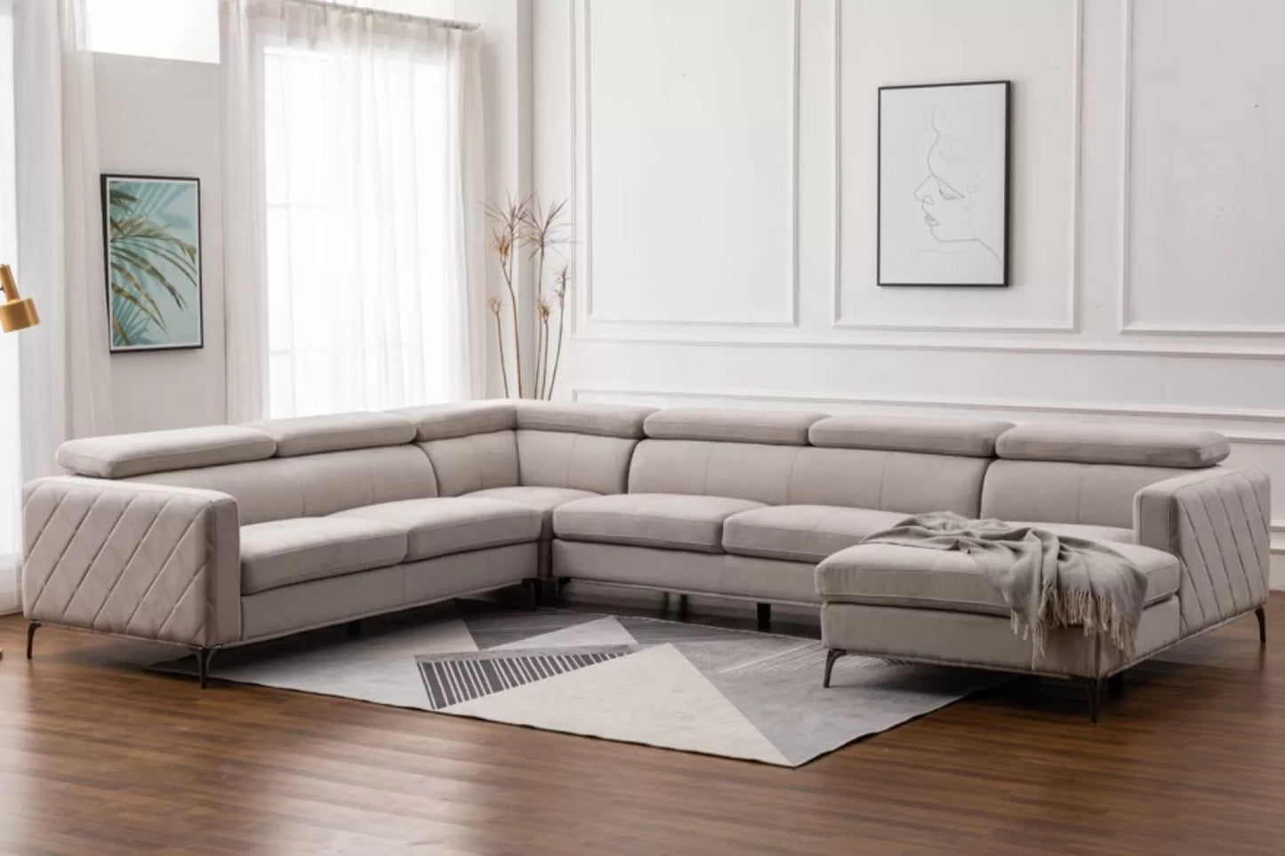 HOUSTON - Corner Sofa with Chaise